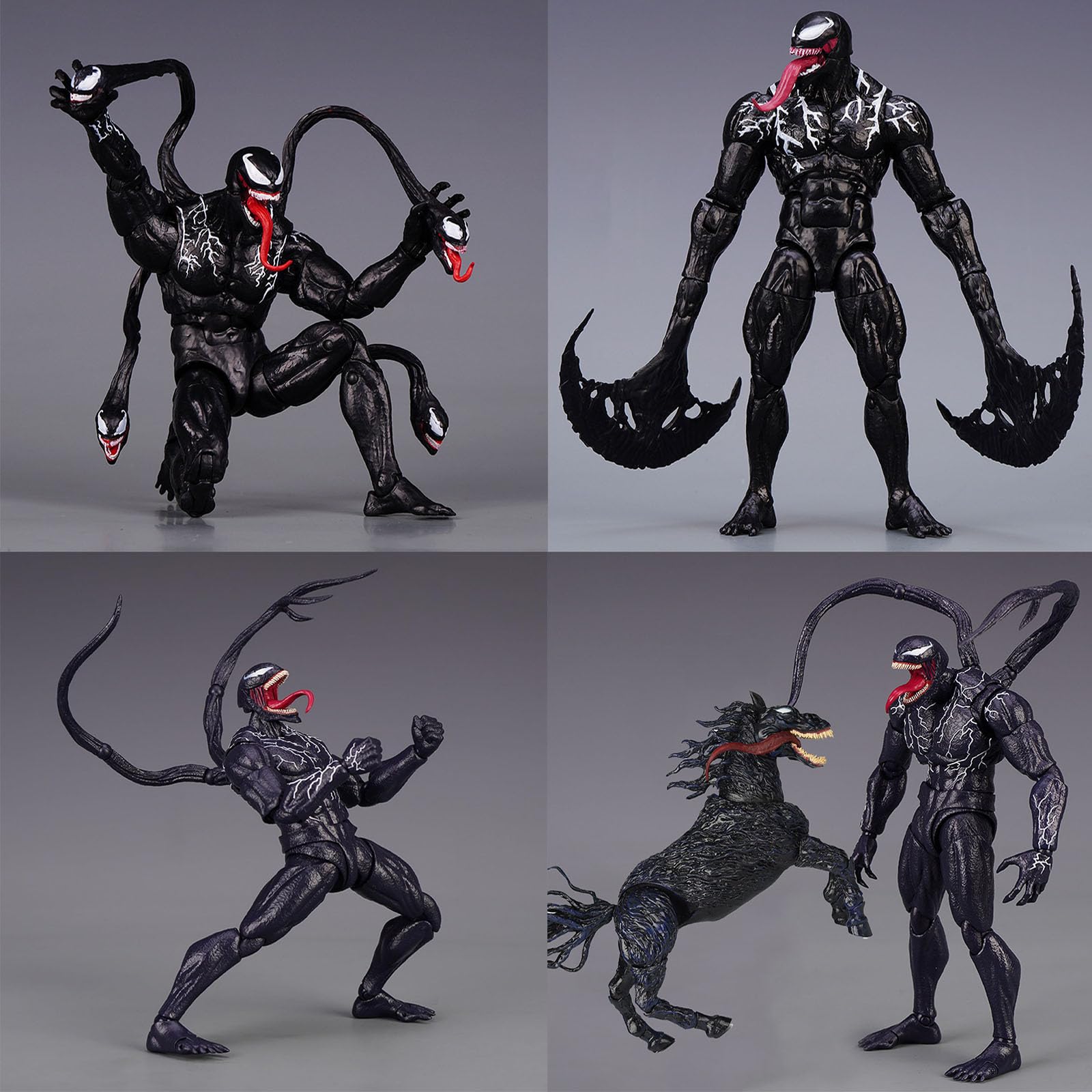 新品 Venom フィギュア 交換用 ヘッド ・ 手 付き SYMBIOTE フィギュアコレクション side VENOM 【タカラトミー