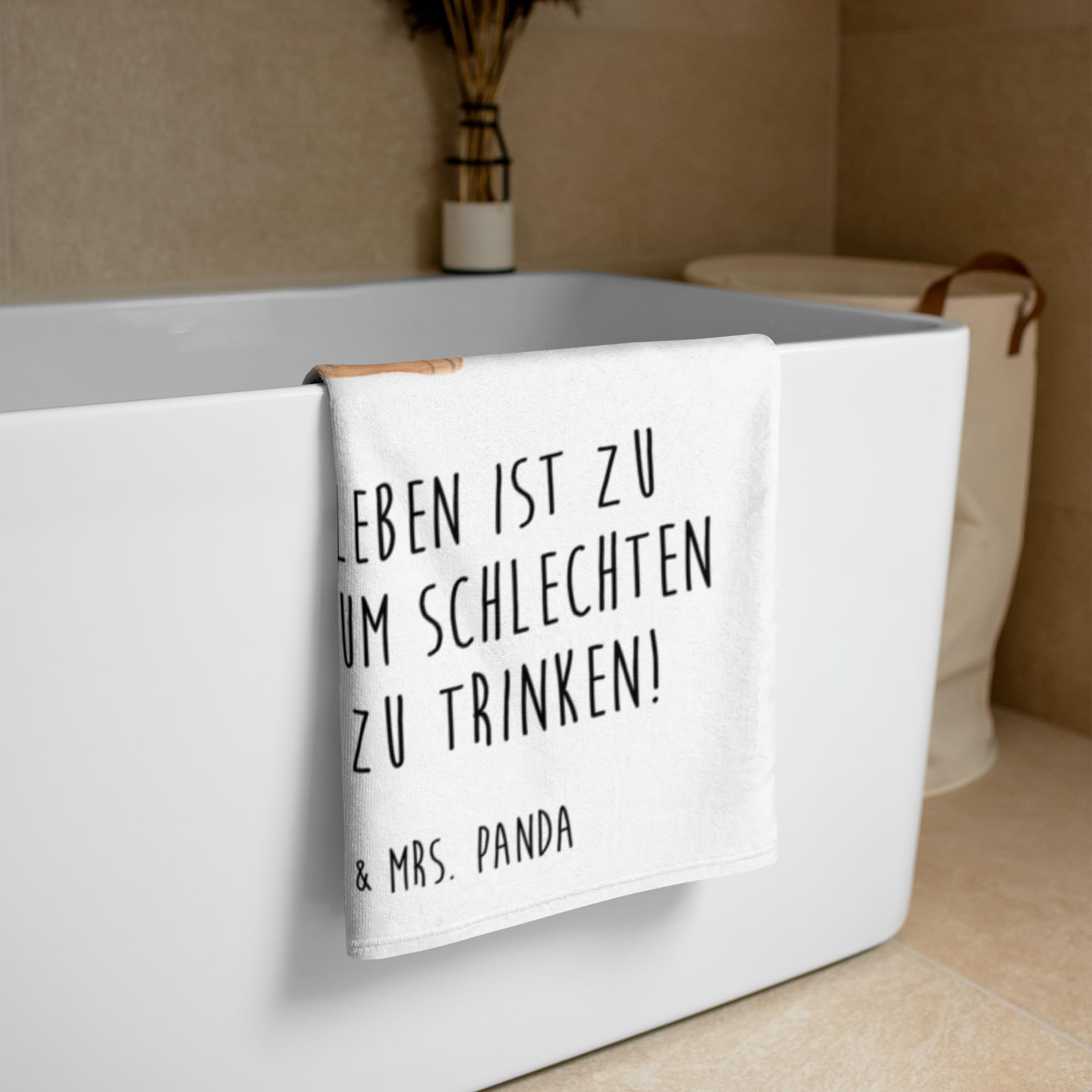 Mr. & Mrs. Panda Handtuch Igel Wein - Geschenk, Großes, Strandtuch, Trinken, Weinglas, Duschtuch, Weißwein, Rotwein, Spruch, Lustige Sprüche, Strandlaken, Badehandtuch