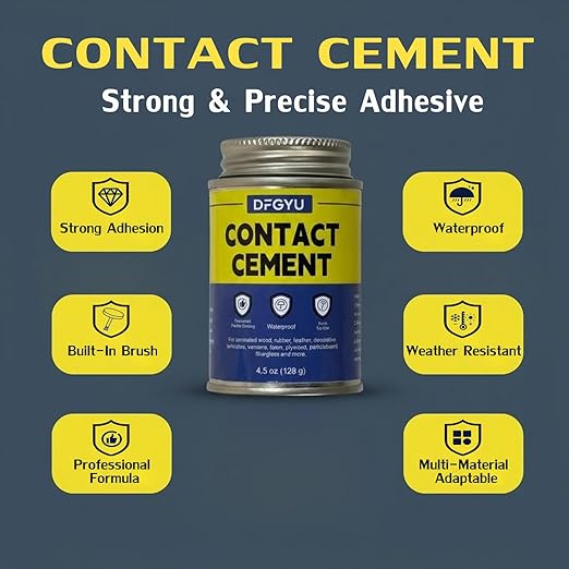 Adhesivo de contacto 4.5 oz, pegamento de neopreno profesional miniatura 4