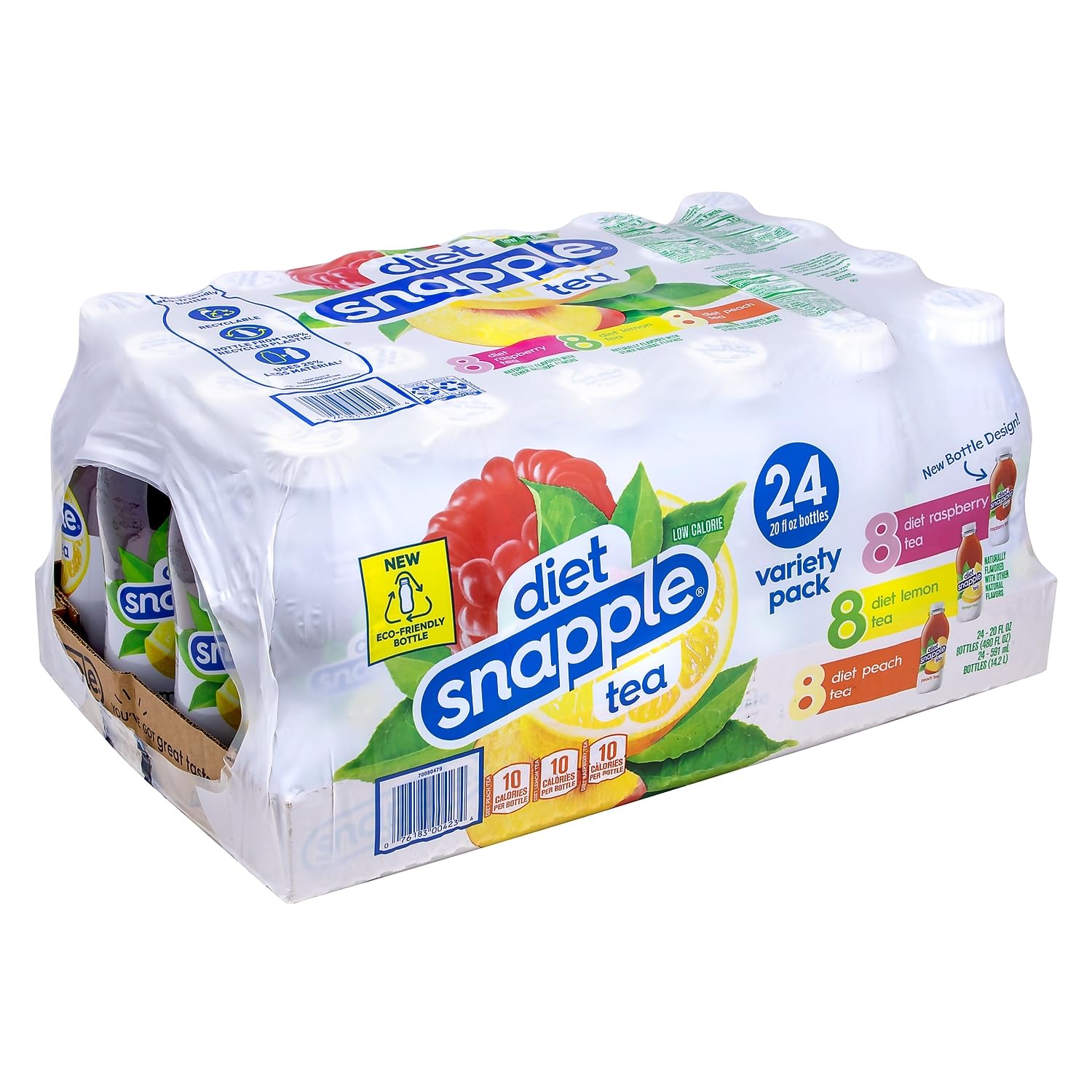 Diet Snapple Ice Tea Variety Pack 20oz. 24PK (220-02043)