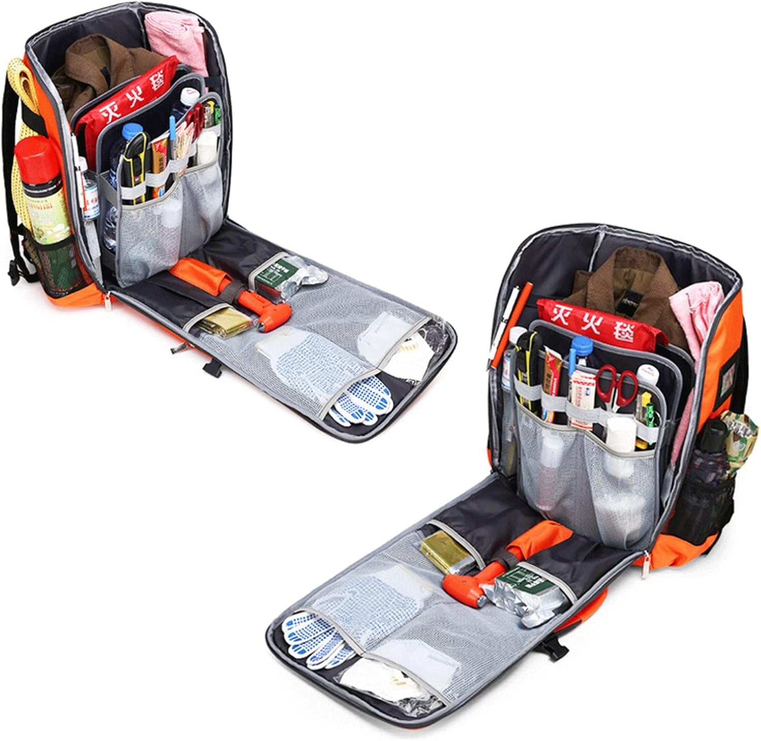 Medical Trauma Bag Empty, First Aid Backpack Professional Responder for Kit and Nursing Supplies
