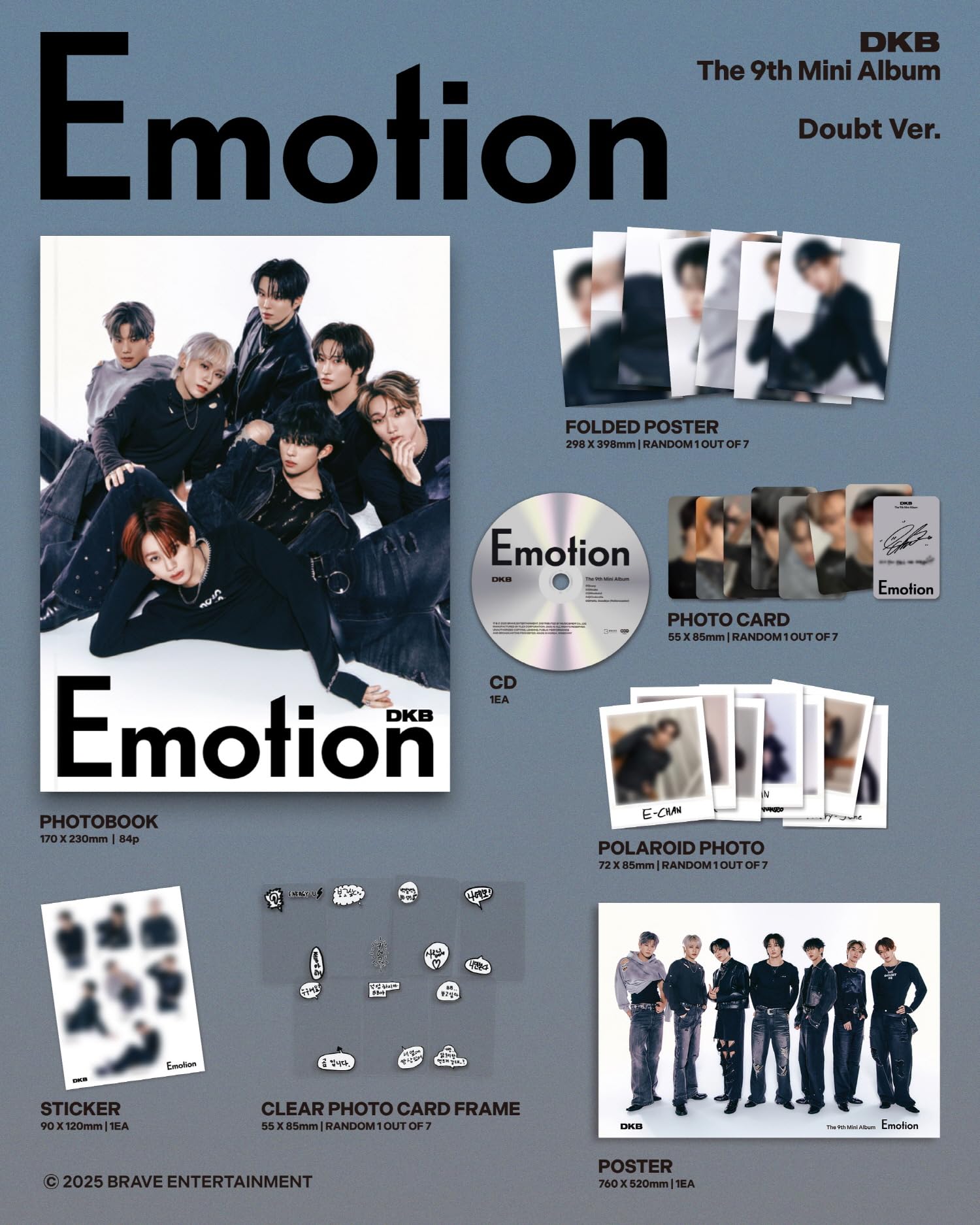 Amazon.co.jp: DKB Emotion 9th Mini Album アルバム with Tracking