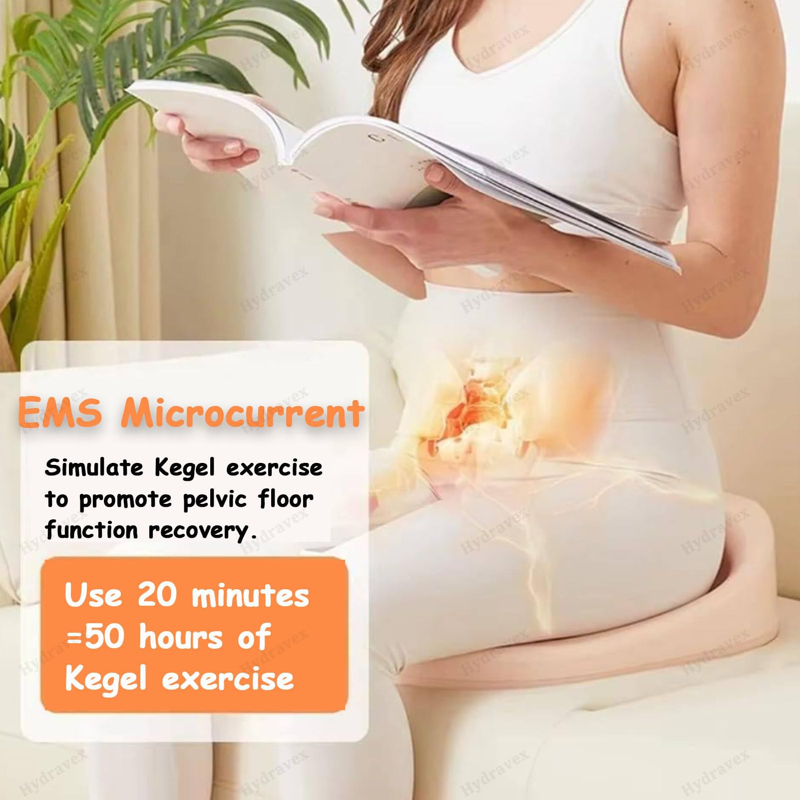 Dispositivi per esercizi del pavimento pelvico, Kegel elettrico per l'allenamento del pavimento pelvico per donne e uomini, allenatore dei muscoli del pavimento pelvico con temperatura di 38-44 °C