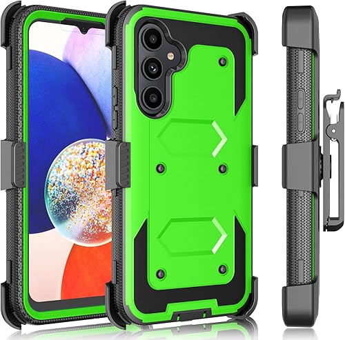 Funda para Galaxy A54 5G, funda para Galaxy A54 5G, Tekcoo Tshell Absorción de golpes Pantalla integrada Cinturón de bloqueo con función atril Funda
