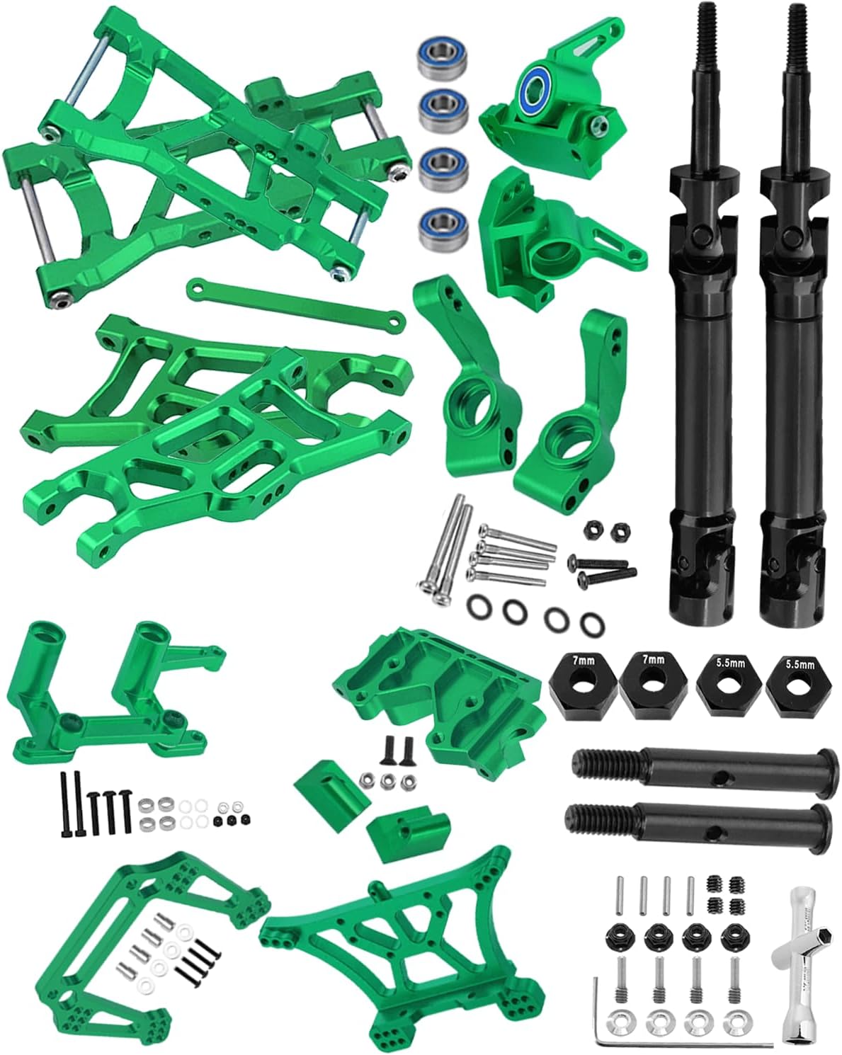 Blocs De Direction En Alliage Pour Traxxas Rustler/Stampede/Slash 2WD (1/10) - Rouge, INTEGY