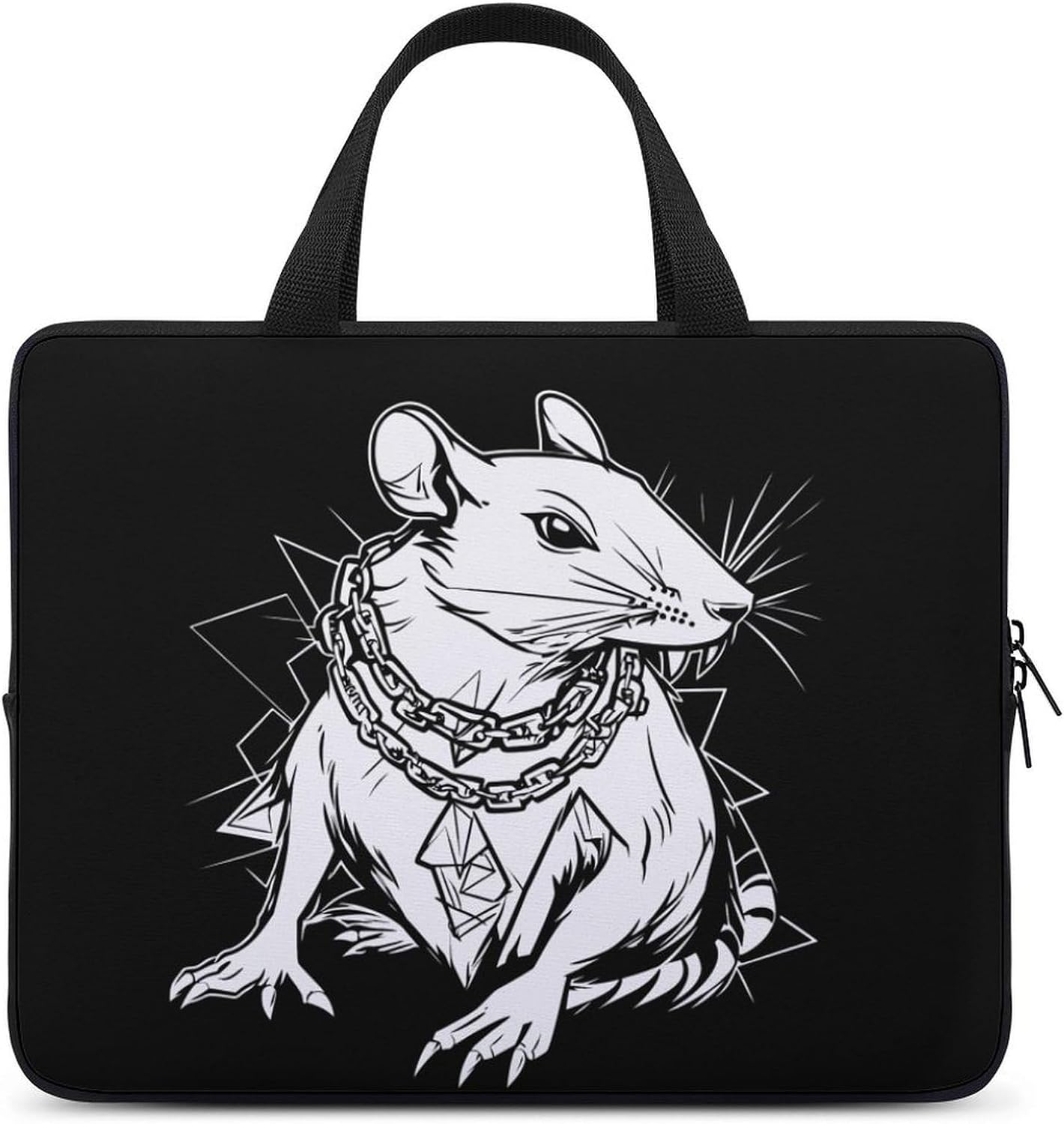 Goth Mouses Rat Laptop Bag Computer Case Lightweight Work Bags Briefcase Handbags for Women Men