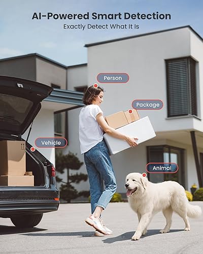 Miniatura 3 de Sistema de cámara de seguridad de 5 MP con cable POE con 4K 8CH NVR, disco duro de 2 TB para grabación 247, detección inteligente para