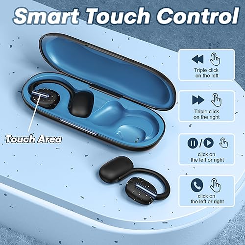 Miniatura 3 de Auriculares de oreja abierta inalámbricos Bluetooth para correr auriculares de oreja abierta auriculares inalámbricos verdaderos para gimnasio,
