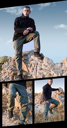 Artcons Combat Cargo Pants, Men's Tactical Pants, Military Pants, Work Pants, Work Wear, Climbing, Outdoor Pants, Long Pants, Winter Pants, Fleece Lined, Thermal Pants