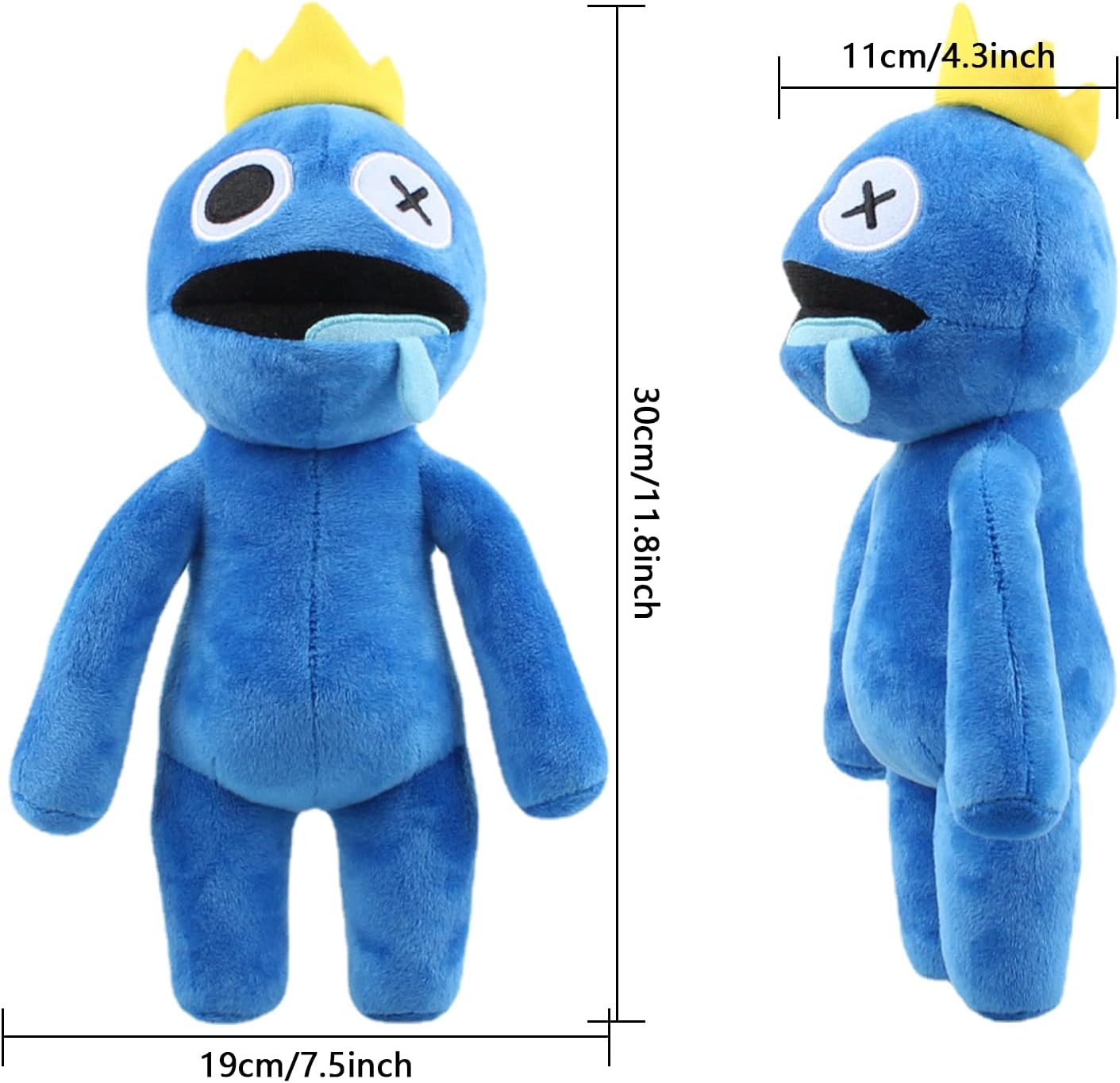 ULTHOOL Rainbow Friends Monster Plush, 11.8 Inch Adventure Horror Game Stuffed Toys, Blue and Green Rainbow Friends Doll for Kids and Fans Gift (Blue) : Toys & Games