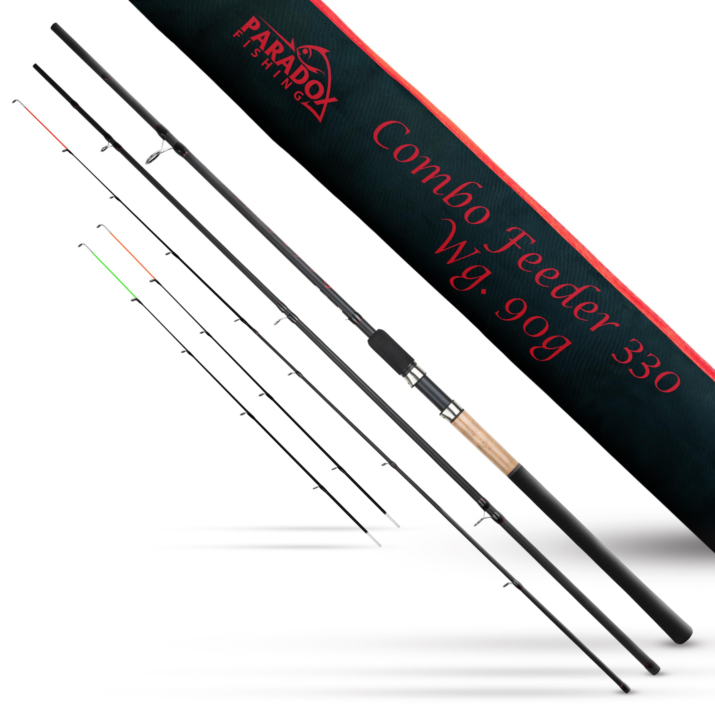 Paradox Fishing Wędka karmowa 3,3 m Wg. 90 g I 3,6 m 120 g I Method Feeder wędka wędka do wędkowania z koszem na karmę
