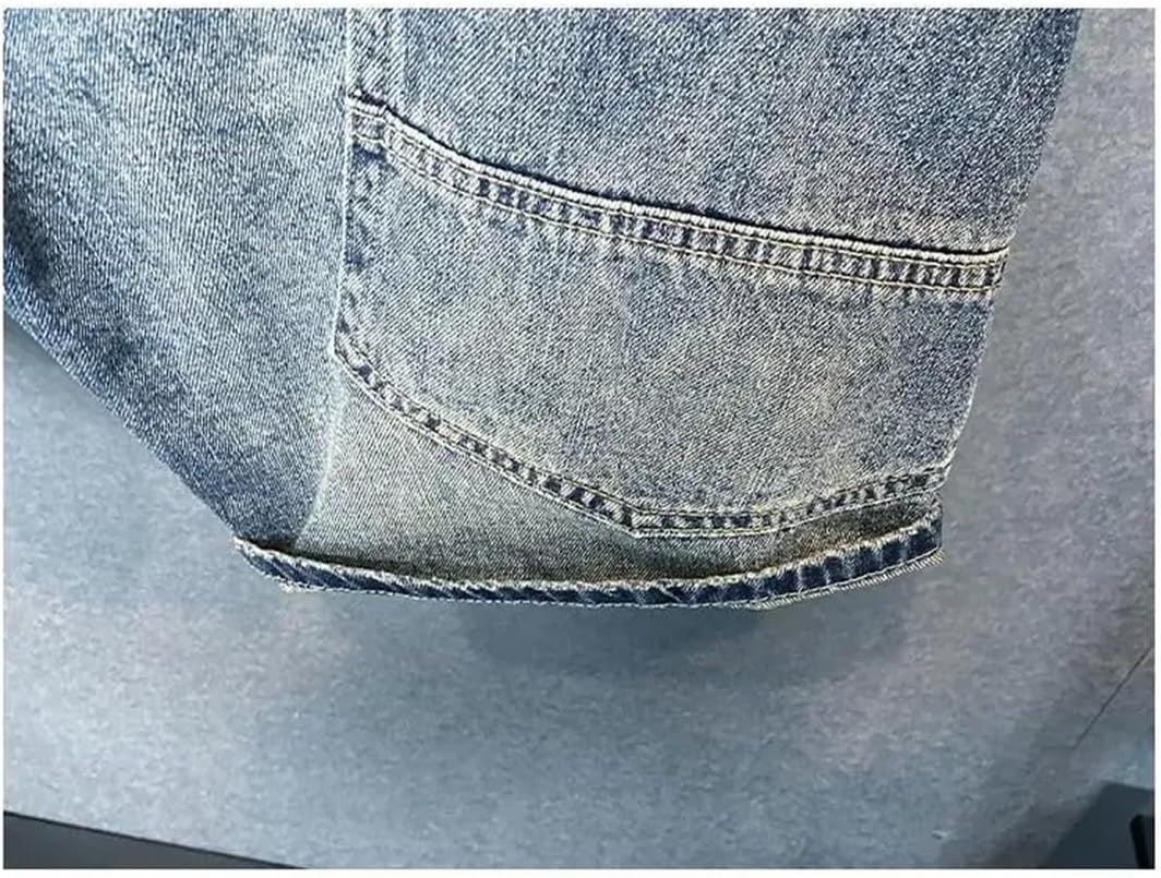 Men's Summer Denim Short Punk Vintage Luxury Casual Knee Length Short Jeans