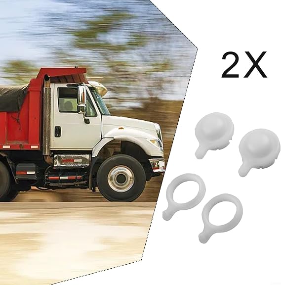 2X Windshield Wiper Linkage For Bush for Land For Cruiser 60 Series FJ60 FJ62 HJ60 HJ61, White Plastic Replacement Parts 23x31.8mm, Smooth Operation for Rain Snow,
