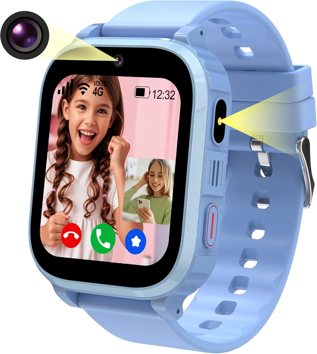 Ruopoem Kids Smart Watch Boys Girls – 4G Smart Watch for Kids GPS Tracker Watch Phone Video Call SOS… Ruopoem Kids Smart Watch Boys Girls – 4G Smart Watch for Kids GPS Tracker Watch Phone Video Call SOS…
