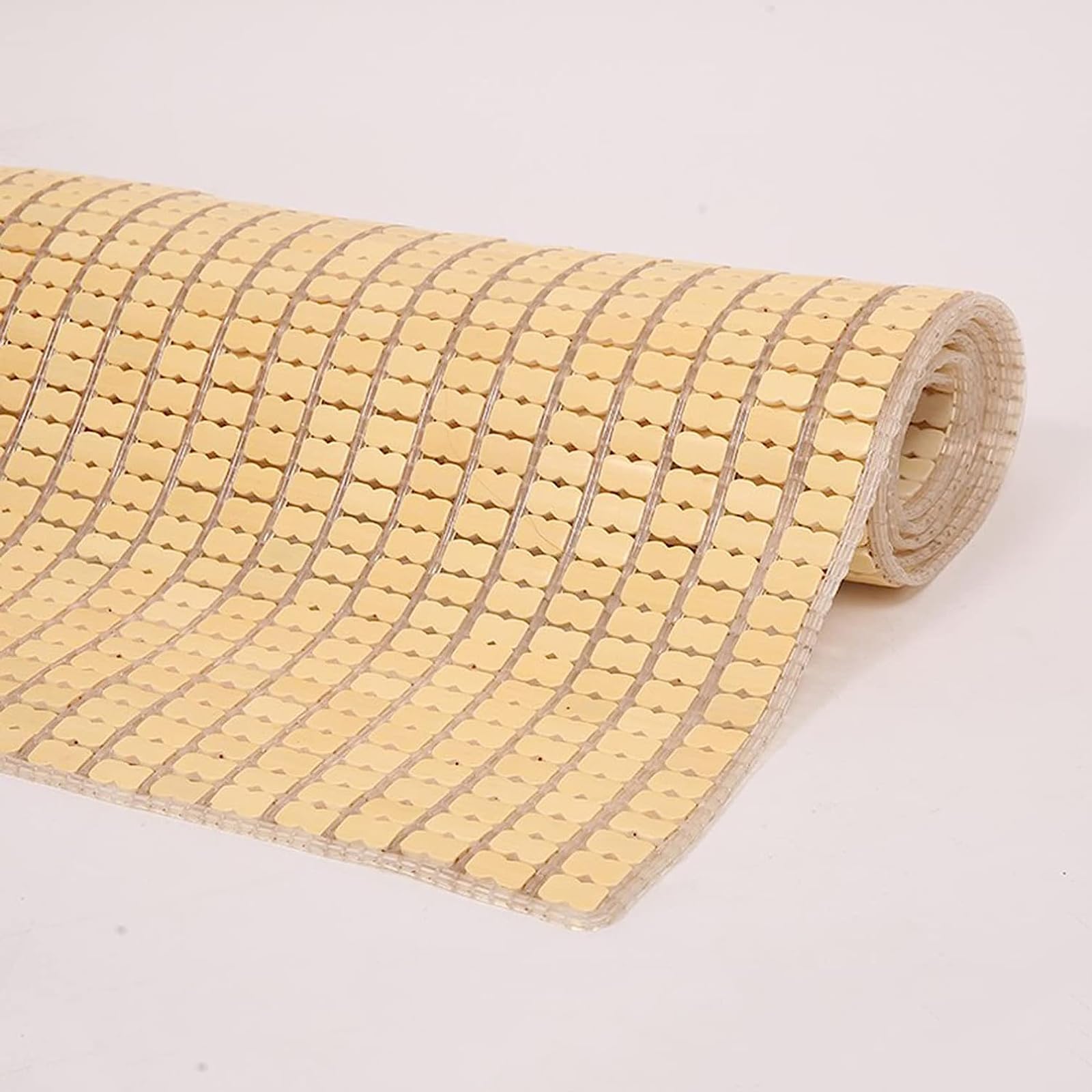 Materassino rinfrescante estivo in bambù, pieghevole, resistente all'usura, traspirante, per letto singolo/matrimoniale, divano, pavimento e sedia, comfort rinfrescante (80 x 150 cm)