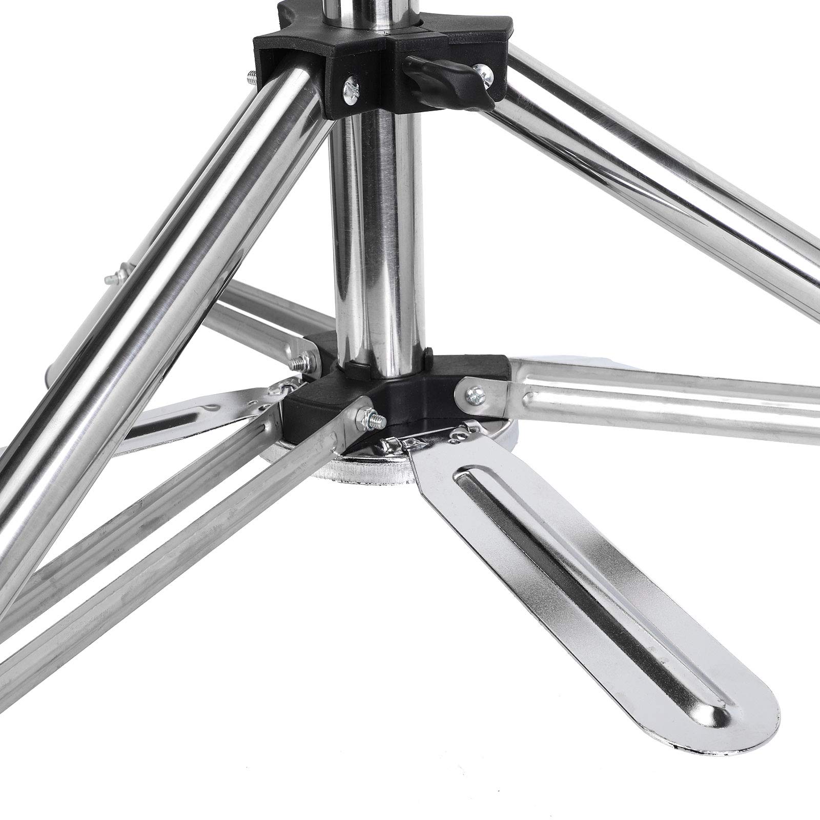 Neverland Übungskopfshalter Verstellbare Stativ für Frisierkopf Ständer aus Metall Silber 84cm-150cm