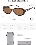 SOJOS Retro Oval Polarized Sunglasses for Women Men Big Vintage 90s Style Womens Mens Sunnies SJ2369