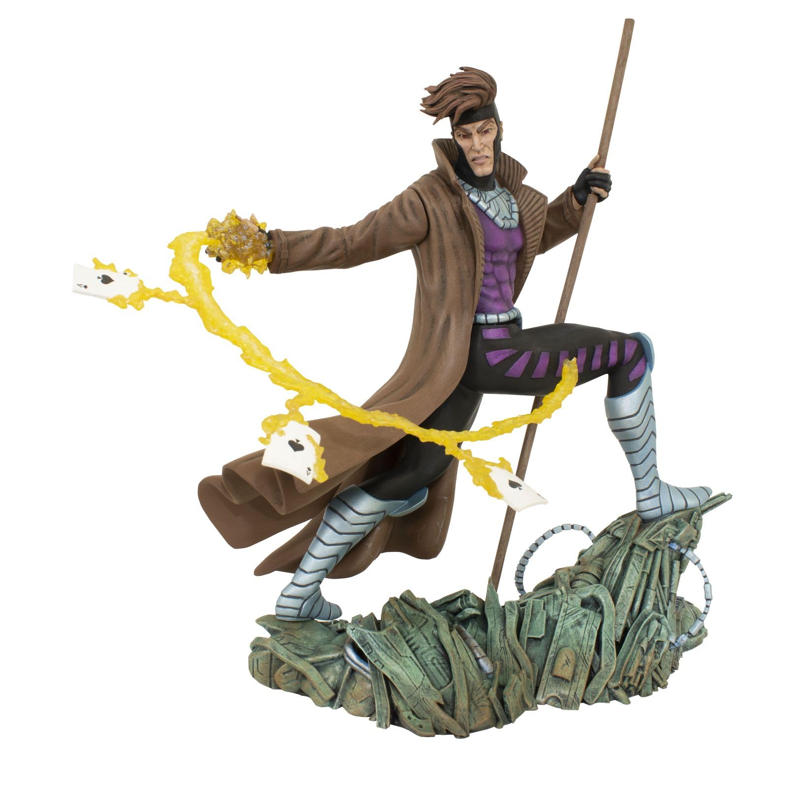 Diamond Select Gambit Statue Throwing Cards 25Cm