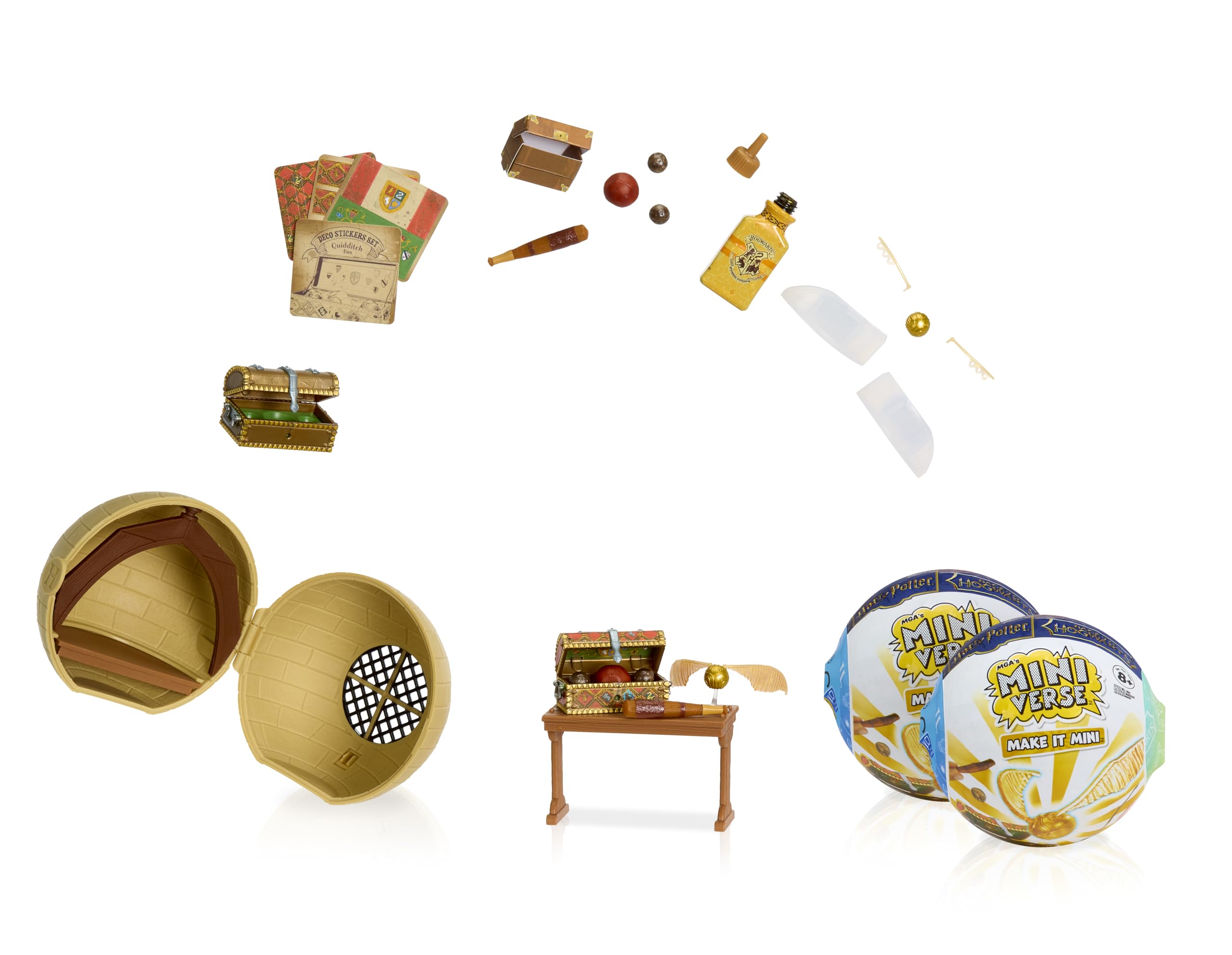 MGA's Miniverse Make It Mini Back to Hogwarts Harry Potter (2 Pack) Mini Collectibles - Mystery Blind Packaging, DIY, Resin Play, NOT Edible,