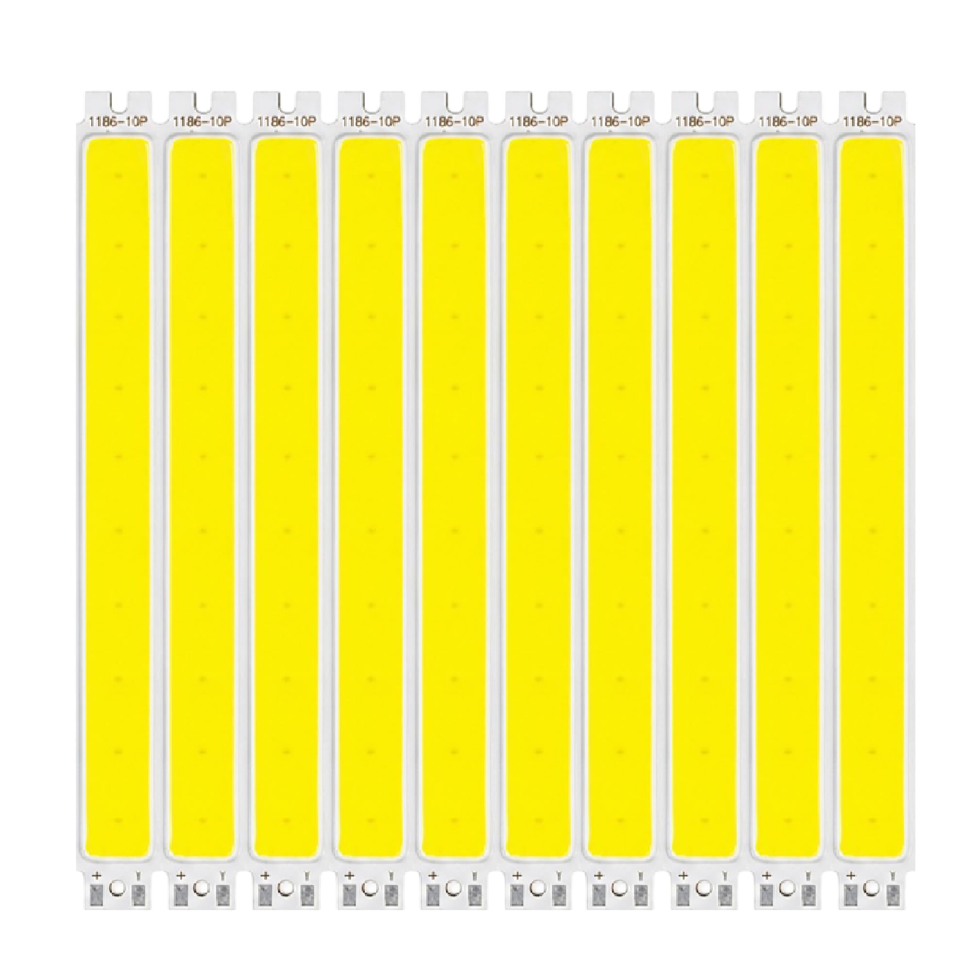 NEXTOY Pack Of 10 DC 3 Volt Rectangle COB LED Light Led Bulb Raw Material White Light-image-15
