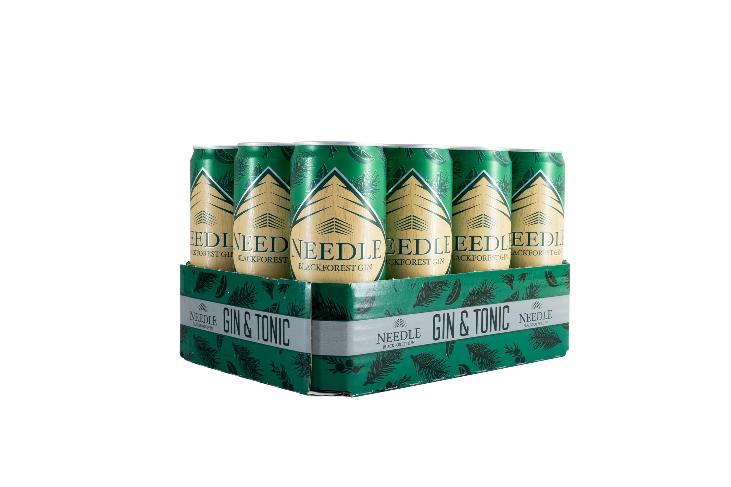 Needle Black Forest Gin&Tonic - der fertige G&T aus der Dose mit original Needle Gin (alc. 10% vol) - 12 x 0,33l (Preis inkl. €3,00 Pfand)