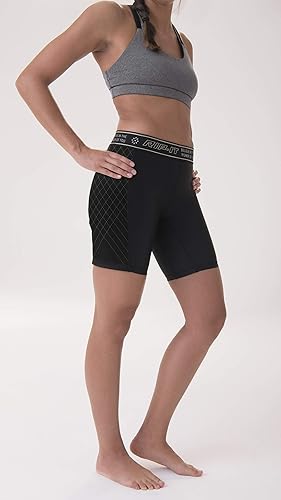 Miniatura 3 de RIP-IT Pantalones cortos deslizantes de sóftbol profesionales con protección de período para niñas  Pantalones cortos de compresión acolchados para