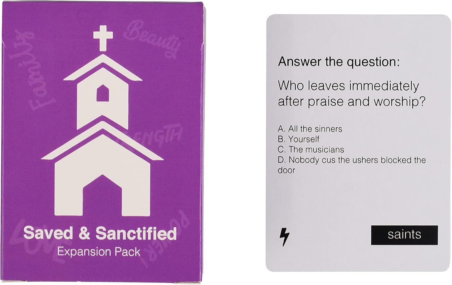 Black Card Revoked: Saved & Sanctified Expansion Pack | Celebrate the Unique Experience of the Black Church with This Card Game | Fun for the Entire Family | Enjoy at Your Next Event