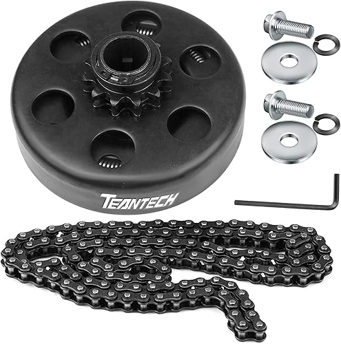 Vista 16 de Go Kart Embrague 5/8 Diámetro 35 Cadena 11 Diente Piñón para Go Kart Mini Bike