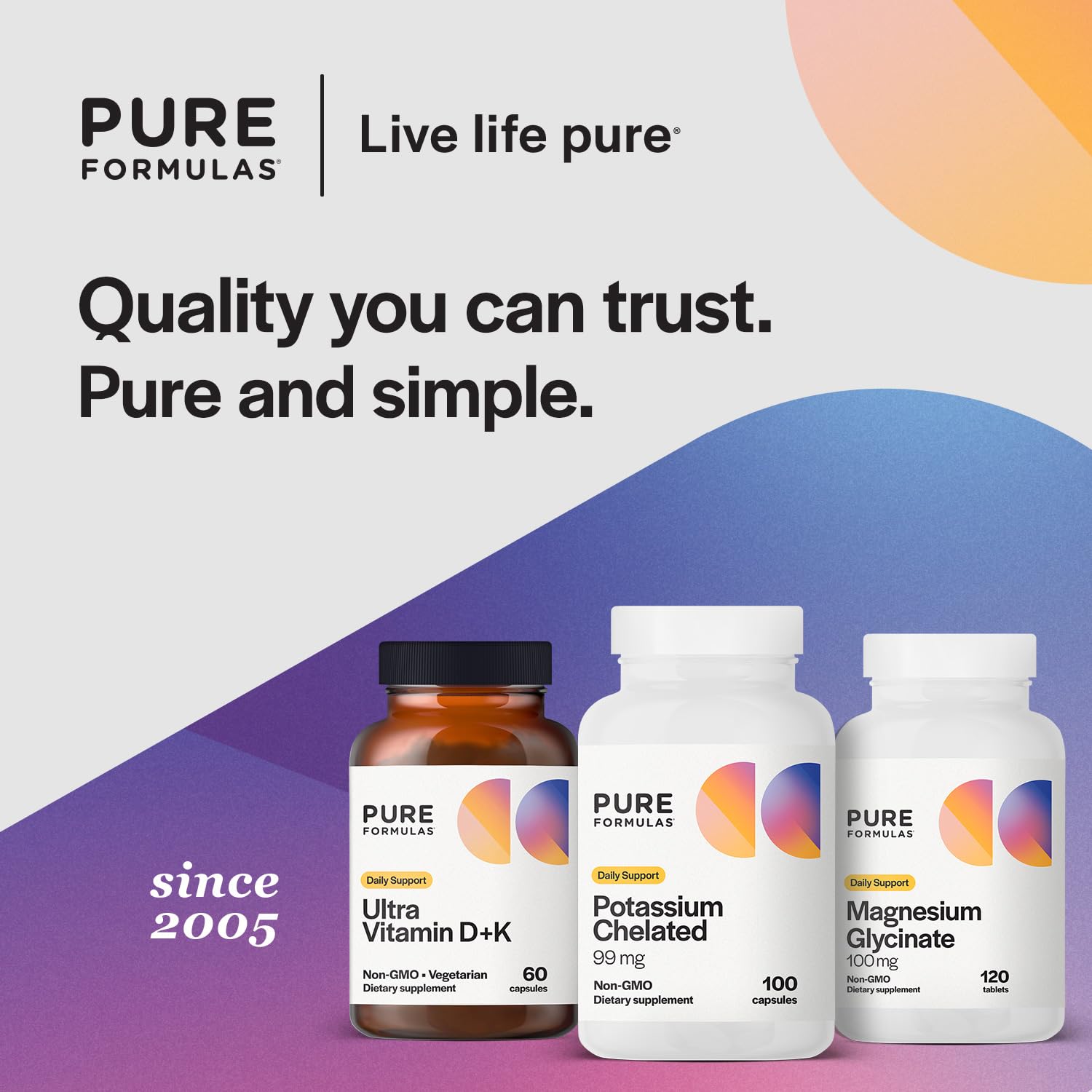 PureFormulas Potassium Supplement Chelated 99 mg Highly Absorbable Pure Potassium Formula for Energy, Nerve, Muscle, Kidney, Heart, and Skeletal Support, Non-GMO - 100 Vegetarian Capsules — Amazon image 6