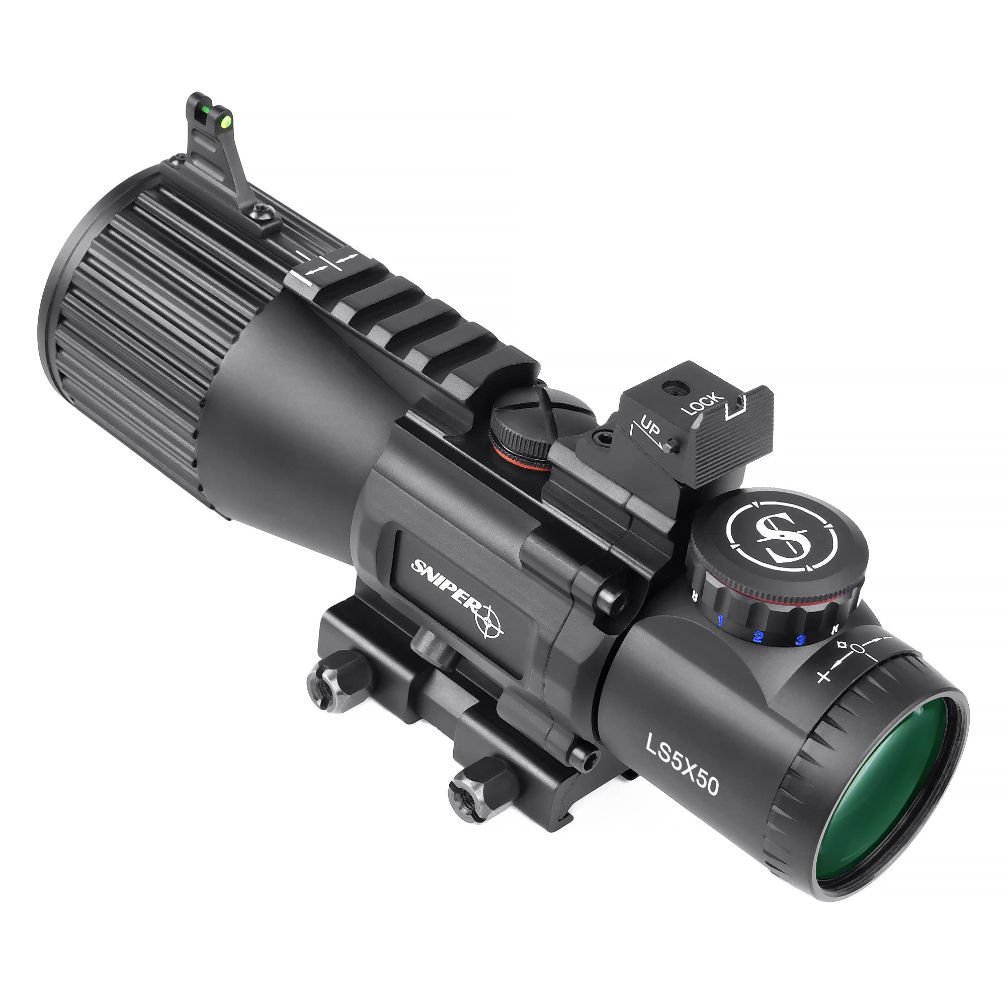 Amazon.com : 5X50mm Prism Scope GIII LS5X50 with Illuminated Red