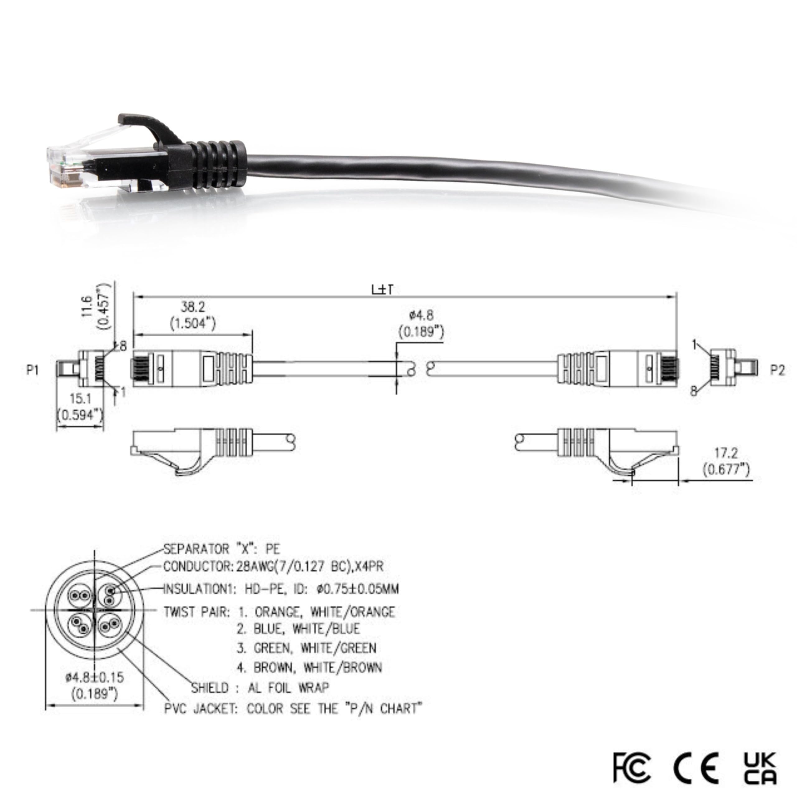 C2G 10 stóp (3 m) kabel USB-C na VGA kompatybilny z MacBook Pro 2019/2018/2017, MacBook, MacBook Air/iPad Pro 2019/2018, Dell XPS 13/15, Surface Book 2/Go