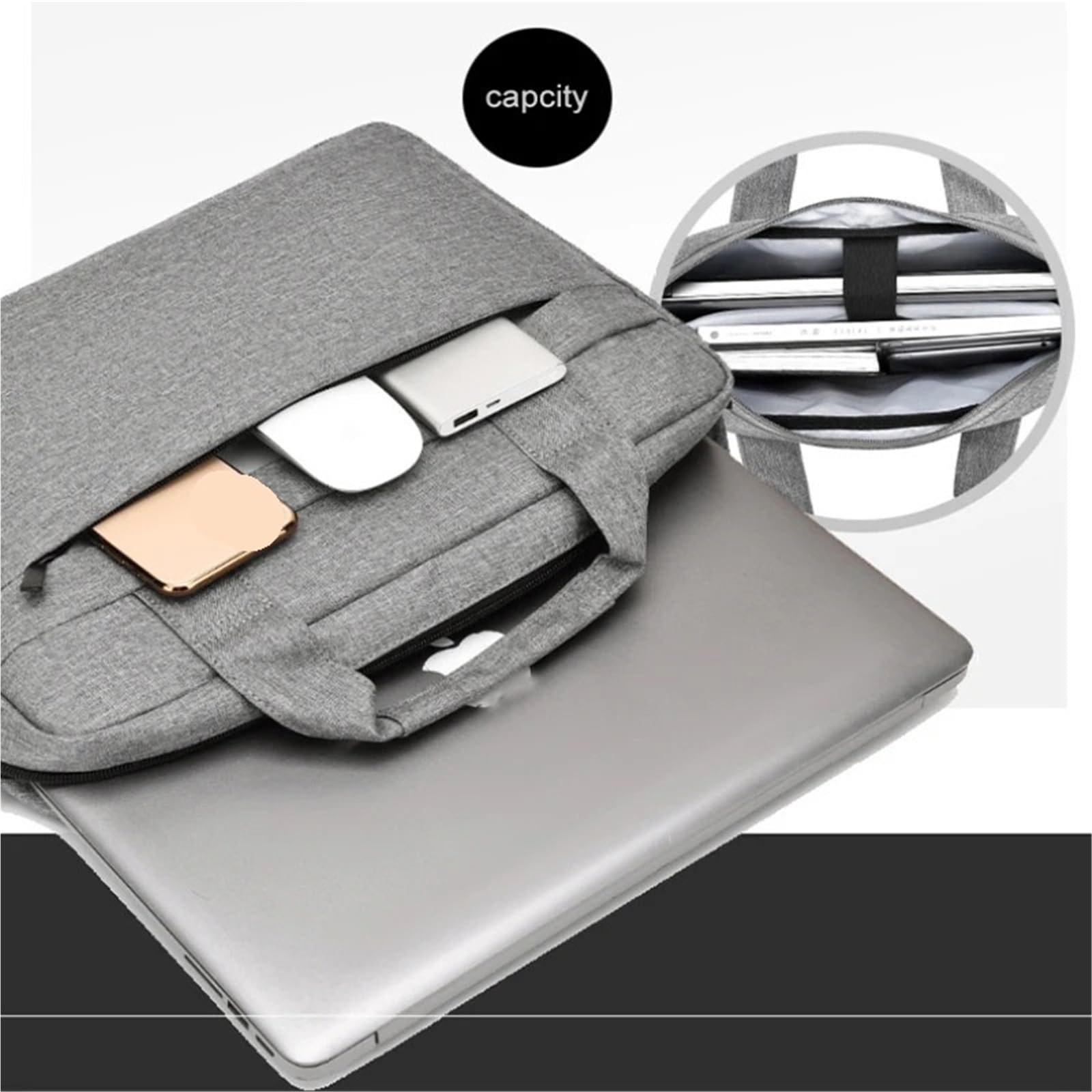 Porta Documenti Borsa Universale for Laptop da 14, 15,6 e 16 Pollici, Borsa for Computer, Borsa a Tracolla, Valigetta Borsa Notebook(Blue,15.6-inch)