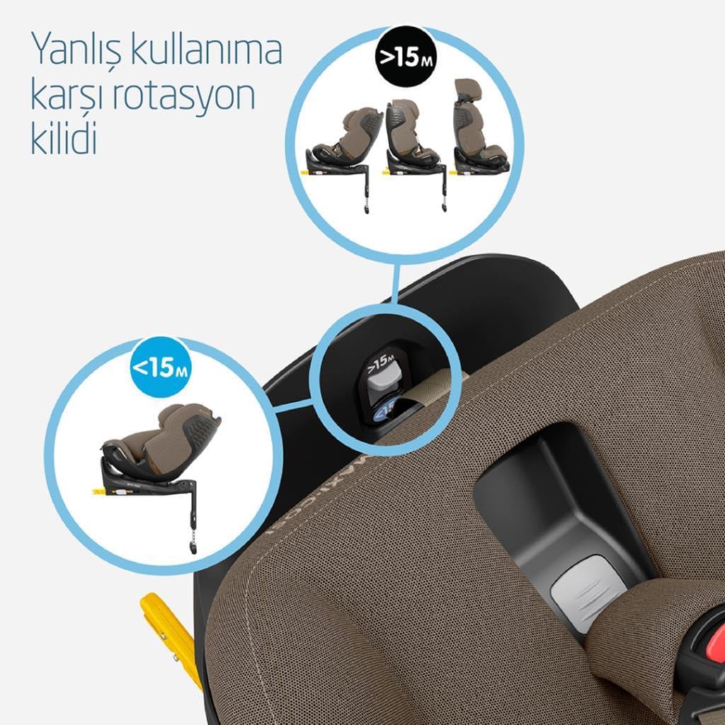 Maxi-COSI Emerald 360 Pro Siège auto pour bébé, protection contre les chocs latéraux, harnais facile à installer, Climaflow pour contrôle de la température, SlideTech, convient aux enfants de 0 à 12