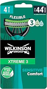 Wilkinson Sword Xtreme 3 Sensitive Men's Disposable Razors, 4 each