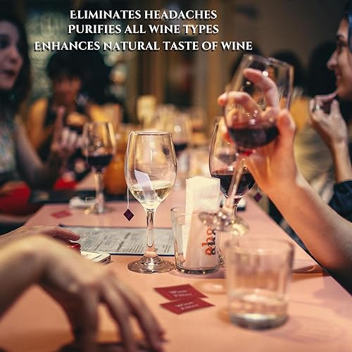 Miniatura 6 de WEESIGEI Purificador de sulfito de filtro de vino removedor de filtros de vino, histaminas sulfito, alivia los dolores de cabeza y previene las