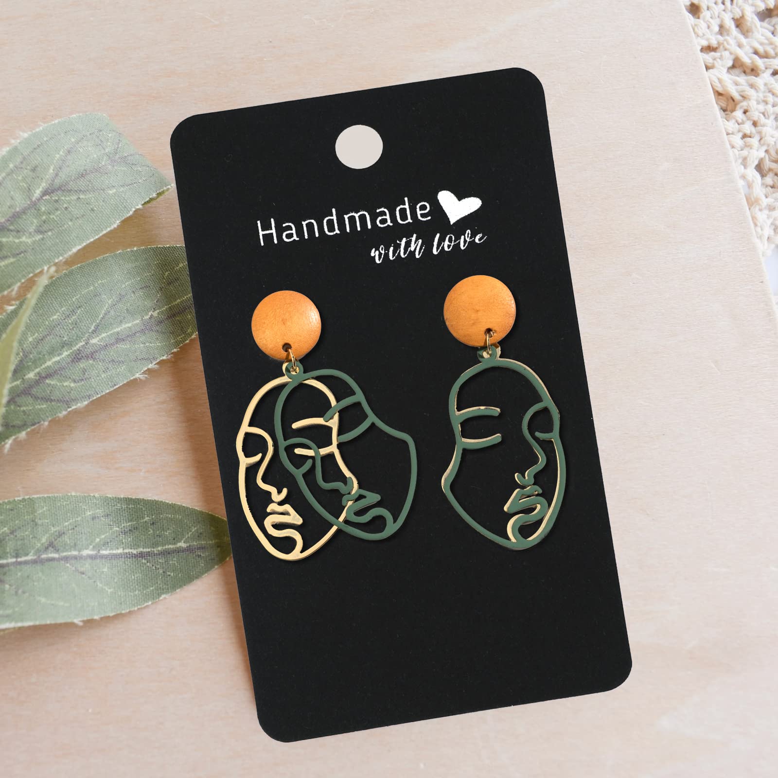 200 Carte Porta Orecchini In Kraft | Schede Con Fori Per Display Gioielli - Formato 9x5 Cm Marrone - Foto 13