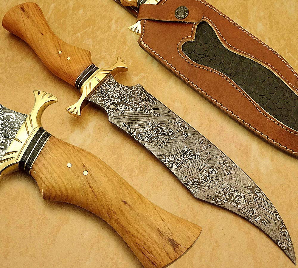 KE-0213-HK Custom Handmade Damascus Knives-13