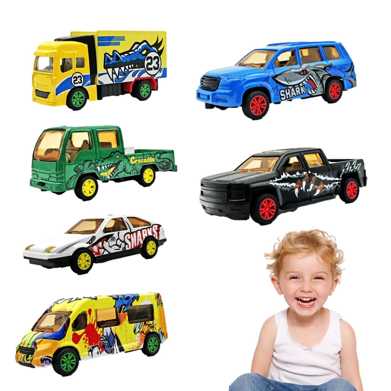 Amazon | Bonsem 幼児用プルバックカー、ゼンマイカー,1:64 プルバック
