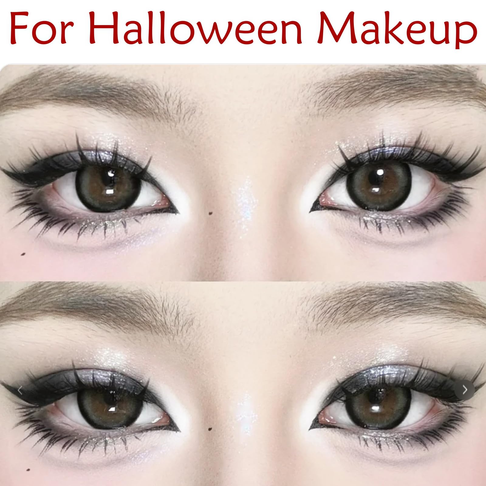 Black and White Smokey Eyeshadow Palette, 16 Colors Matte & Shimmer Black, Grey, White Eye Shadow Makeup Palette for Halloween Make Up - Image 3
