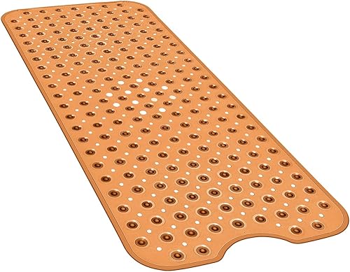 Miniatura 25 de YINENN Alfombrillas de seguridad para baño y ducha de 40x16 pulgadas, antideslizantes con ventosas para cabina de baño y piso de bañera, extra
