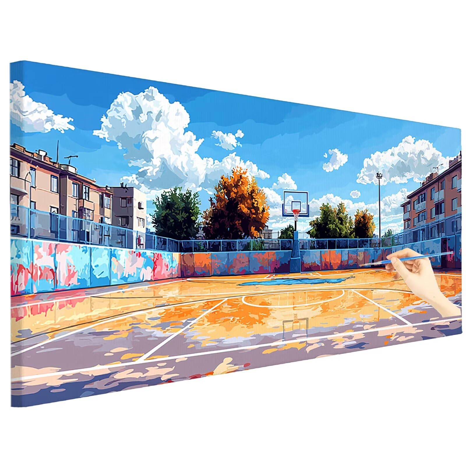 Malowanie po numerach dla dorosłych, nowoczesne, 180 x 70 cm, duże zestawy do malowania według numerów, krajobraz, wesołe hobby dla dorosłych i kobiet, DIY, akrylowy pigment, obraz olejny, rękodzieło