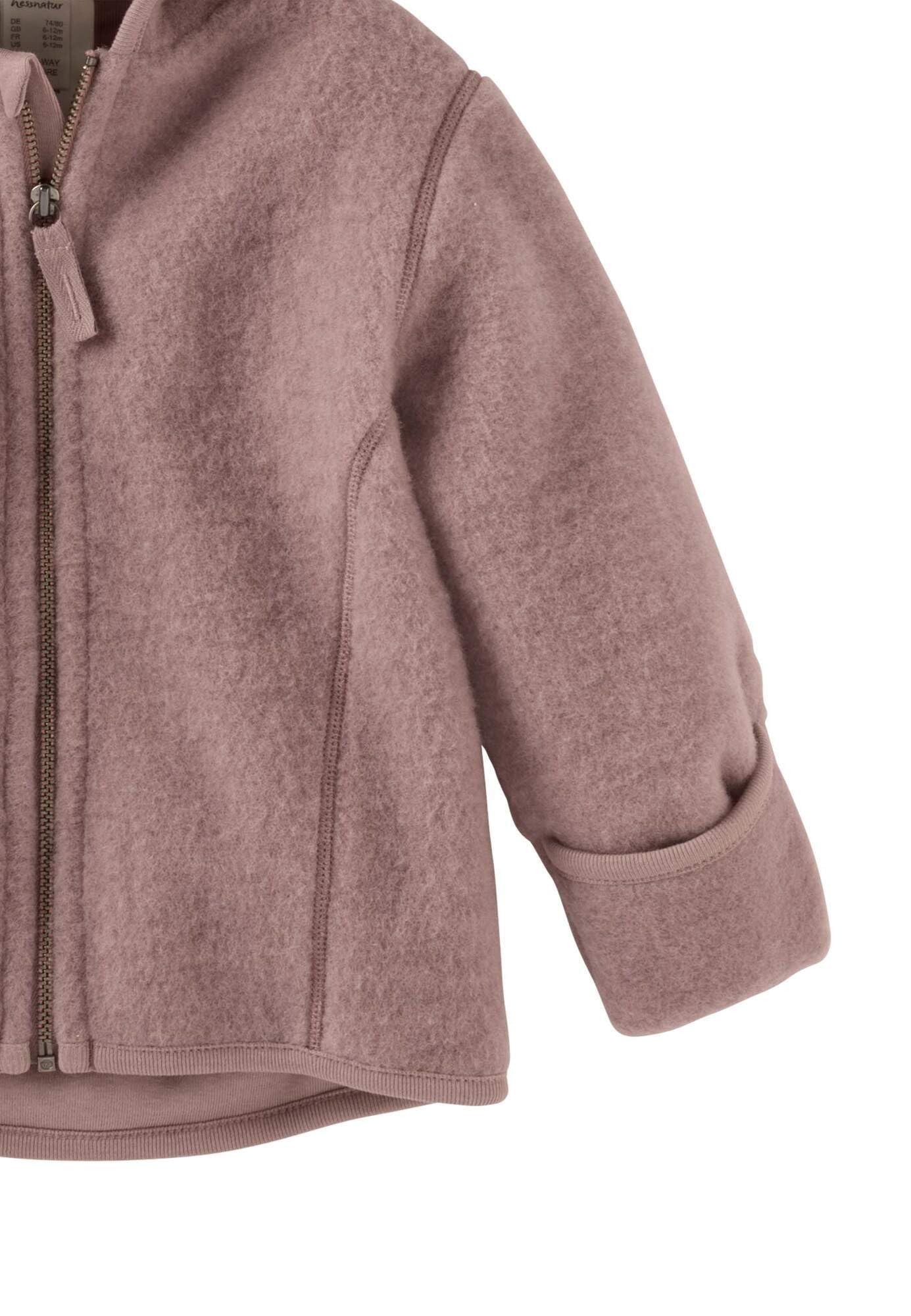 hessnatur Wollfleece Jacke aus reiner Bio-Merinowolle | Baby-unisex
