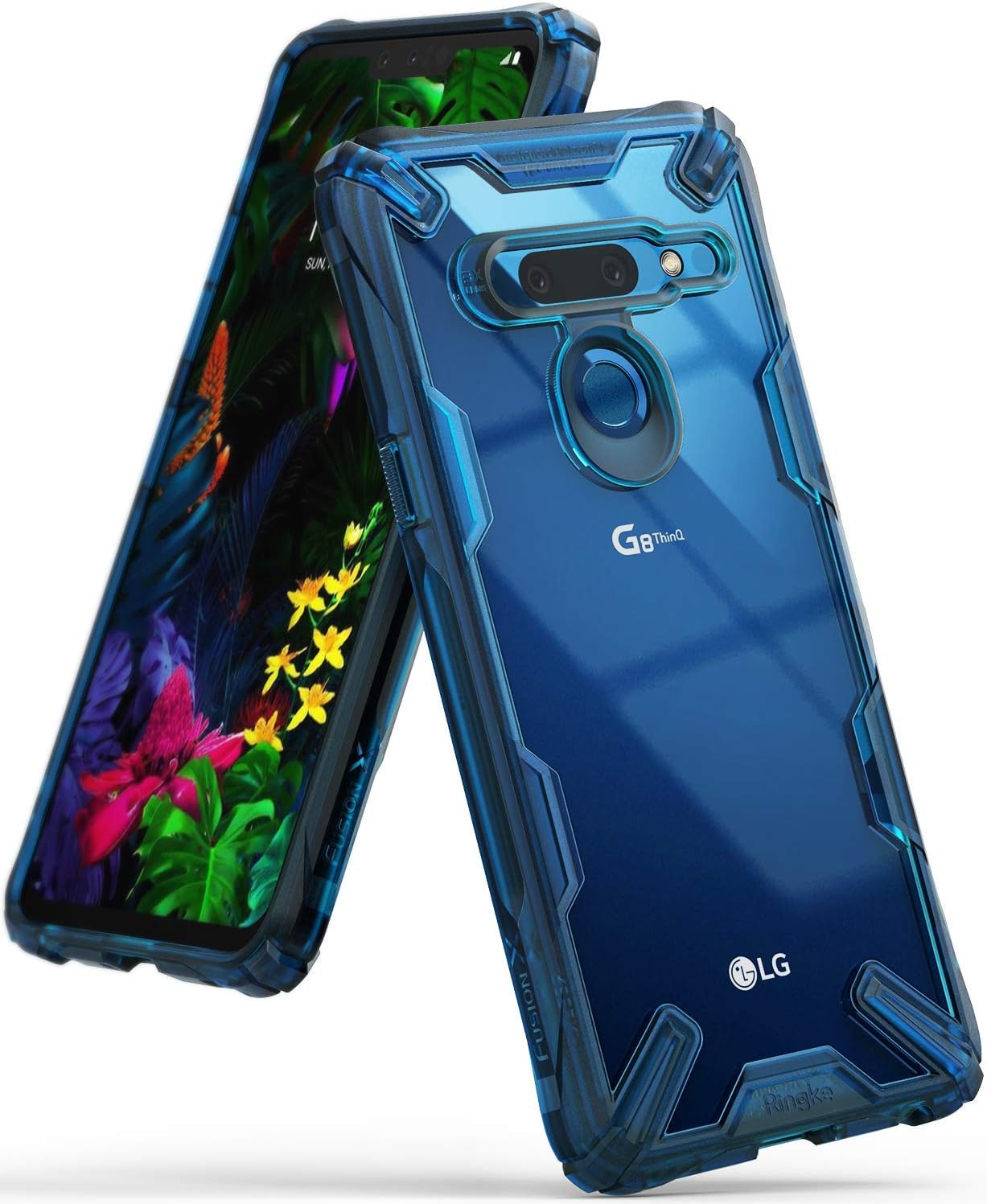Ringke Fusion-X Designed for LG G8 ThinQ Case Impact Resistant Cover (6.1") 2019 - Space Blue