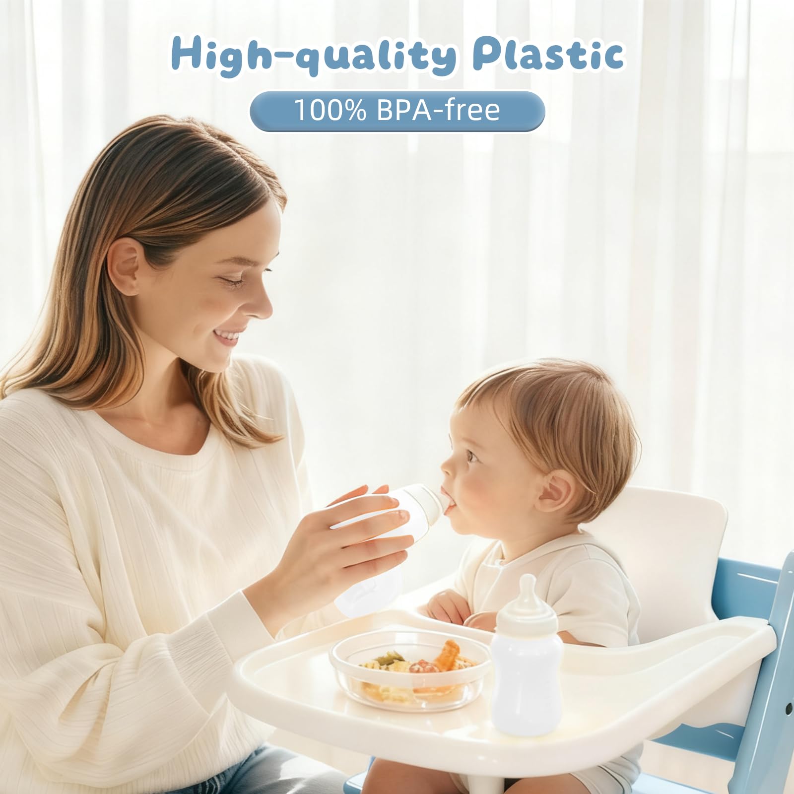 Tray Compatible with Stokke Tripp Trapp V1/V2/V3 High Chair, BPA-Free Toddler Tray for 6-36 Months, Holds Suction Bowls - Image 3
