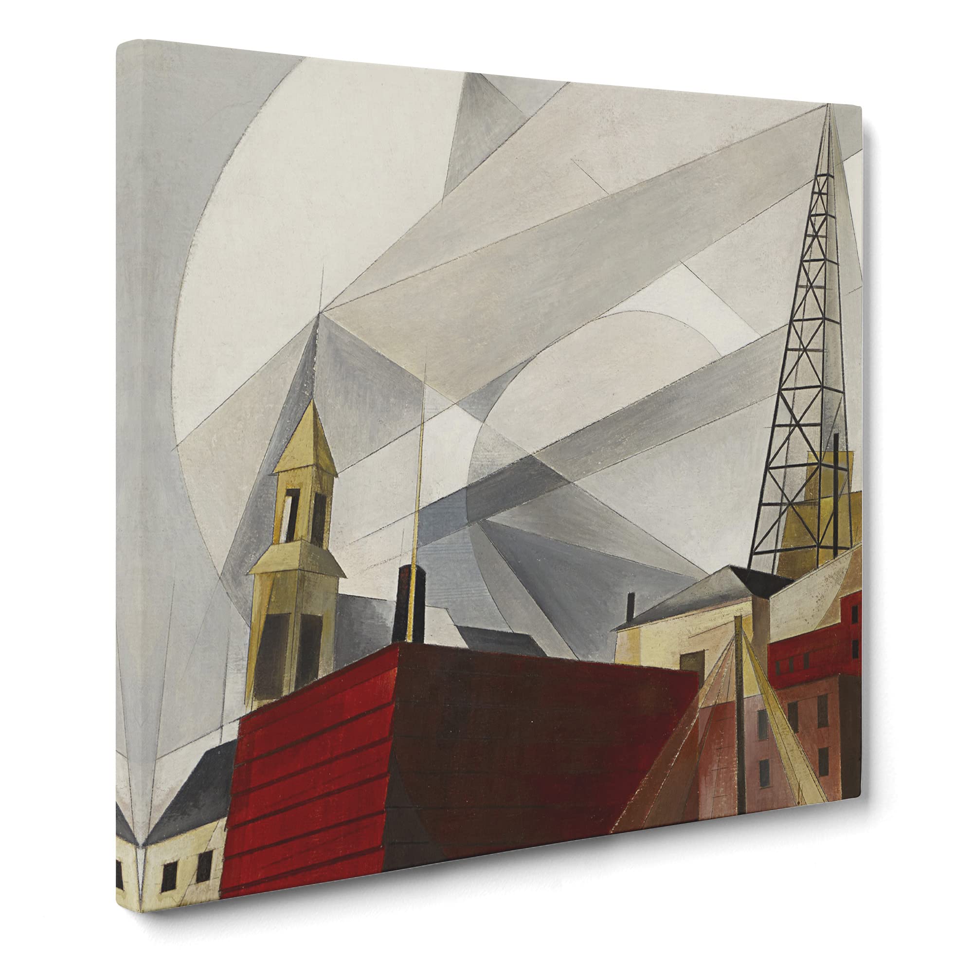 Lancaster by Charles Demuth Canvas Print, Mixed, 35L x 35W cm