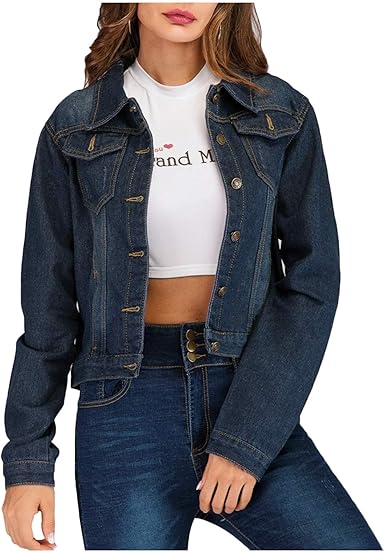 Seryu Women Jean Jacket Vintage Washed Denim Jacket Classic Loose Jean Button Down Trucker Jacket At Amazon Women S Coats Shop