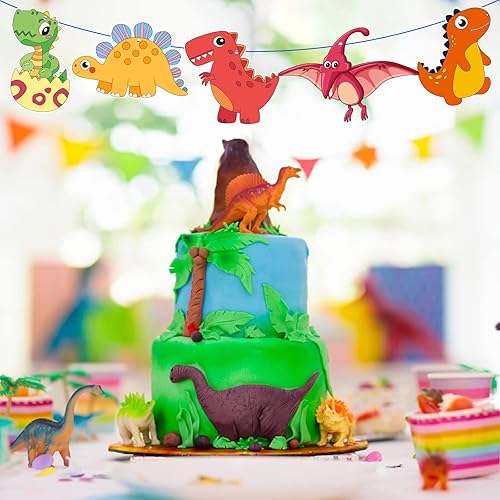 Miniatura 4 de MEZOOM Paquete de 48 manualidades de dinosaurios para niños, diseño de dinosaurio, pintura de tu propio dinosaurio con cintas coloridas para niños y