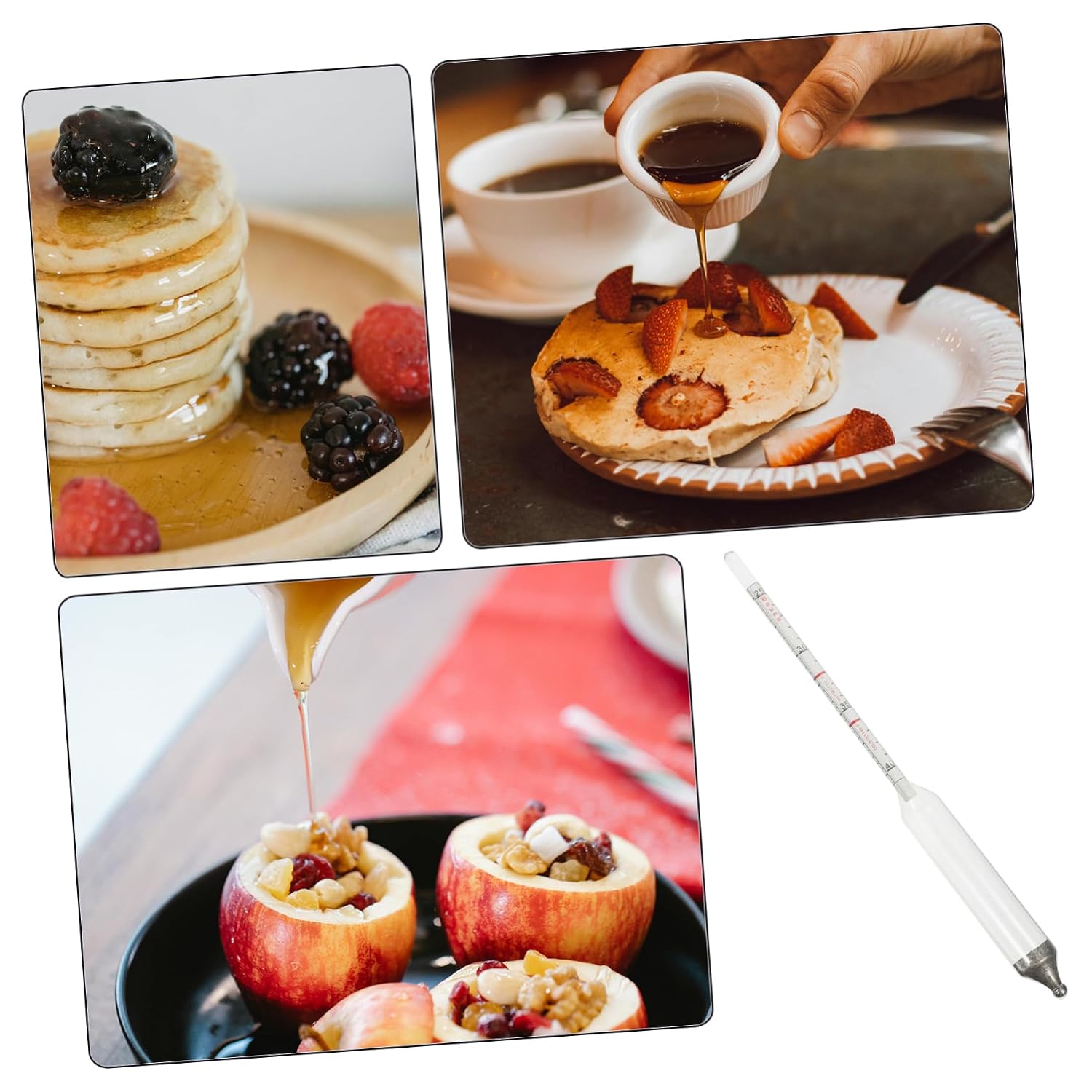 ABOOFAN Hydrometer for Maple Syrup Measurement Accurate Sugar Content Tester Density for Home Use User-Friendly Kitchen Tool for Professionals and Hobbyists