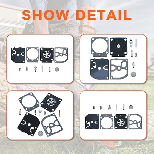 Miniatura 4 de Para Stihl FS85 FS80R FS85R FS85R FS85T FS85RX recortadora, kit de reparación de carburador, para Zama C1Q-S70A C1Q-S150 C1Q-S153 C1Q-S160 C1Q-S165