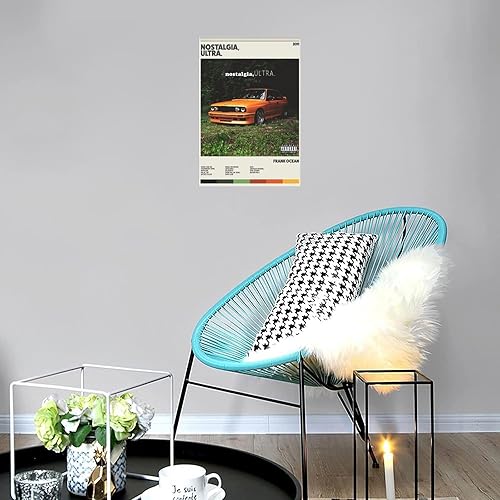 Miniatura 2 de Xupue Póster de rapero Frank Ocean Nostalgia Ultra Album Cover Poster Music Wall Art Lienzo Decoración de pared para el hogar, dormitorio, estilo